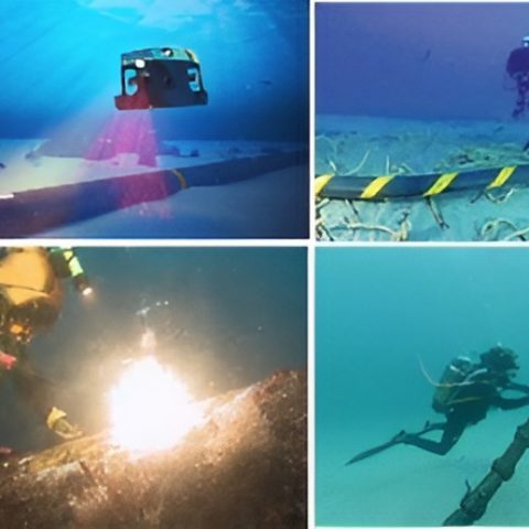 Carrying out inspection, maintenance and repair of marine pipelines and cables